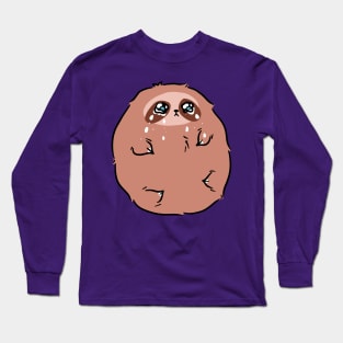 Sad Li'l Jelly Bean Sloth Long Sleeve T-Shirt